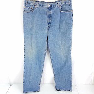 Vintage Levis 550 USA Made Medium Wash Blue Jeans, Mens 43x33